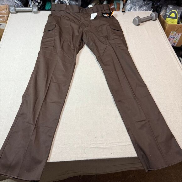 NWT MENS 40x39 5.11 TACTICAL 74326 TWILL PDU CARGO CLASS-B PANTS BROWN UNHEMMED. - Picture 2 of 7